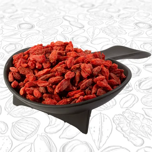 Cucharón con bayas de goji o goji Berry